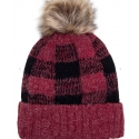 Ladies' Buffalo Check Stocking Cap