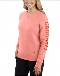 Carhartt® Ladies' Sleeve Logo Crew Sweatshirt