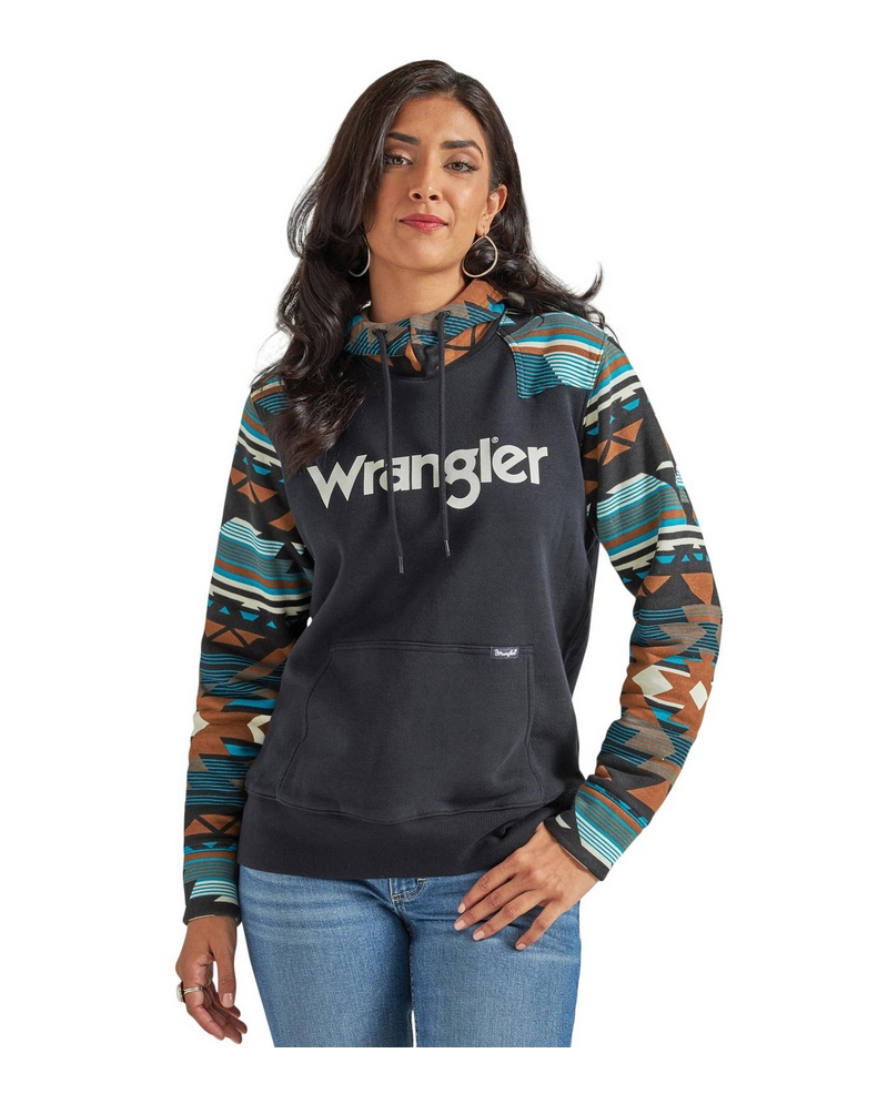 Wrangler logo hoodie cheap