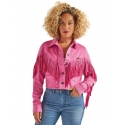 Wrangler Retro® Ladies' Cropped Fringe Jacket