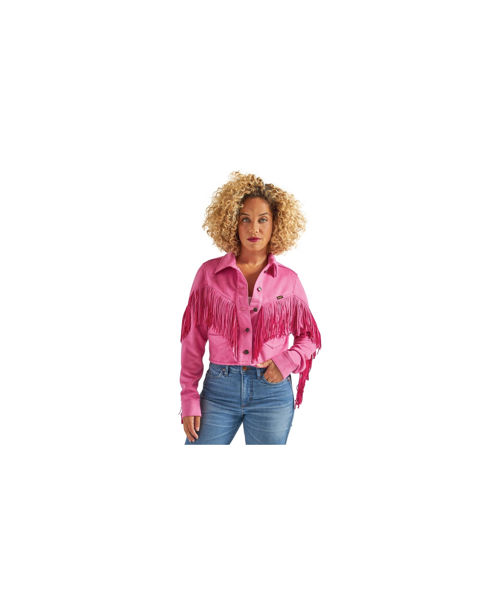 Wrangler Retro® Ladies' Cropped Fringe Jacket - Fort Brands