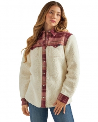 Wrangler Retro® Ladies' Fleece Western Yoke Shacket