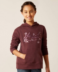 Ariat® Girls' Flora Logo Hoodie