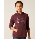 Ariat® Girls' Flora Logo Hoodie