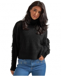 Wrangler Retro® Ladies' Fringed Sleeve Sweater