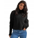 Wrangler Retro® Ladies' Fringed Sleeve Sweater