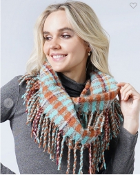 Ladies' Plaid Infinity Scarf