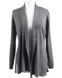 Ladies' Charcoal Heather Cardigan