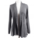 Ladies' Charcoal Heather Cardigan