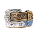 Angel Ranch® Girls' Beaded Cactus Inlay Belt