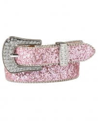 Nocona Belt Co.® Girls' Pink Glitter Belt
