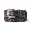 Ariat® Ladies' Tooled Filigree Black Belt