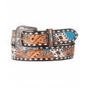 Nocona® Ladies' Tooled Hand Painted Belt