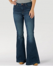 Wrangler Retro® Ladies' Hi Rise Flare Green Jean