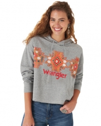 Wrangler® Ladies' Cropped Logo Hoodie