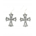 Blazin Roxx® Ladies' Cross With Rose Earrings