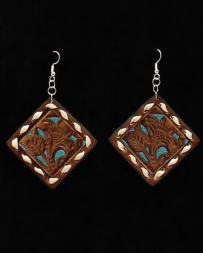 Blazin Roxx® Ladies' Tooled Leather Earrings