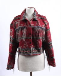 Ladies' Aztec Fringe Sherpa Jacket
