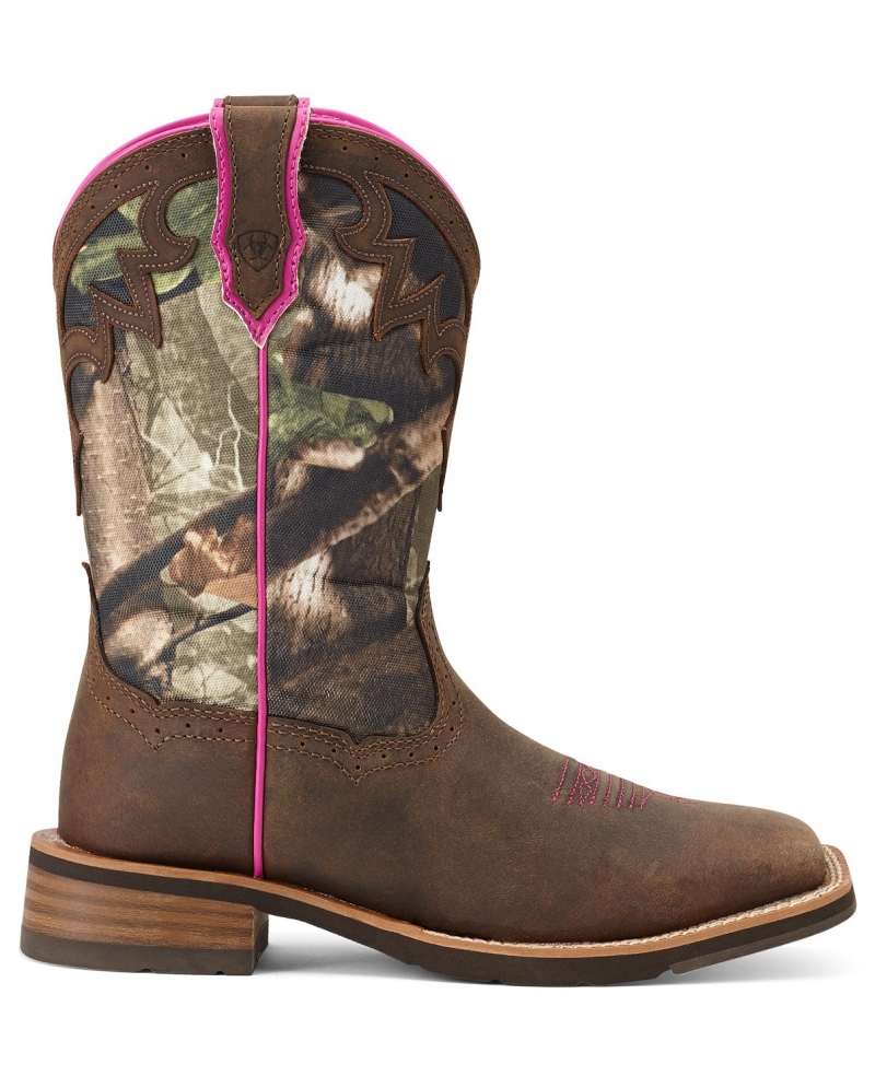 Ariat® Ladies' Unbridled Powder Brown Camo Boots - Fort Brands