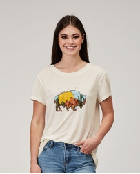 Roper® Ladies' Desert Buffalo Graphic Tee