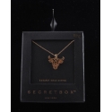 Ladies' Gold Tone Bull Necklace