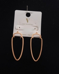 Ladies' Tan Arrowhead Earrings