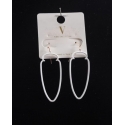 Ladies' White Arrowhead Earrings