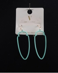 Ladies' Mint Arrowhead Earrings