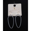 Ladies' Grey Arrowhead Earrings