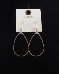 Ladies' Gold Teardrop Wire Earring