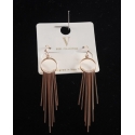 Ladies' Metal Fringe Hoop Earring