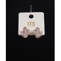 Ladies' Rose Gold Druzy Cactus Earrings