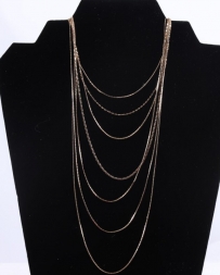 Ladies' 7 Layer Necklace Gold