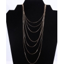 Ladies' 7 Layer Necklace Gold