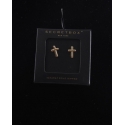 Ladies' Dipped Gold Cross Studs