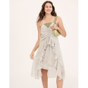 Listicle® Ladies' Chiffon Ruched Layered Dress