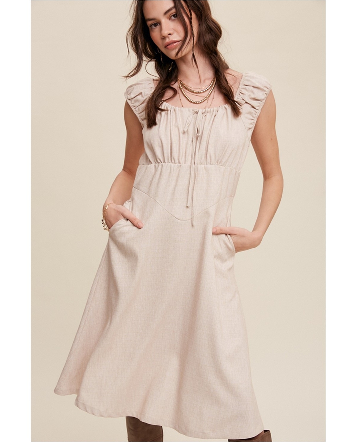 WSTWD_KUWAです。 Liberty Print Waist String Dress | Pasand by ne Quittez pas