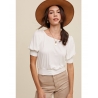 Listicle® Ladies' Soft Knit Puff Sleeve Top