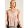 Listicle® Ladies' V-Neck Ruffle Cami Top