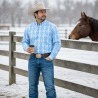 Wrangler® Men's Classic Fit LS Plaid