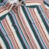 Poncho(TM) Men's The Frontman Rodeo Stripes Performance Denim Long Sleeve Snap Shirt