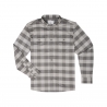 Poncho(TM) Men's The Cape Buffalo Black and Grey Check Plaid Performance Flannel Long Sleeve Shirt