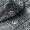 Poncho(TM) Men's The Cashiers Blue and Grey Plaid Performance Flannel Long Sleeve Shirt