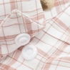 Poncho(TM) Men's The Long Nose Pete Maroon Aqua White Plaid Performance Long Sleeve Fishing Shirt