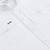 Poncho(TM) Men's The Odessa White Performance Long Sleeve Snap Shirt