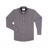 Poncho(TM) Men's The Camino Starry Charcoal Haze Performance Long Sleeve Snap Shirt