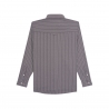 Poncho(TM) Men's The Camino Starry Charcoal Haze Performance Long Sleeve Snap Shirt