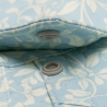 Poncho(TM) Men's The Buckhorn Blue Western Flower Print Performance Long Sleeve Snap Shirt