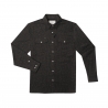 Poncho(TM) Men's The Pat Garrett Black Floral Print Performance Long Sleeve Snap Shirt