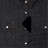 Poncho(TM) Men's The Pat Garrett Black Floral Print Performance Long Sleeve Snap Shirt